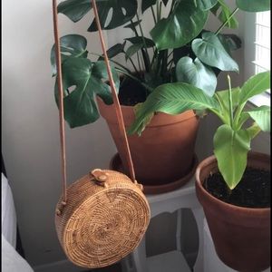 Free People Wicker Purse